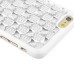 Beautiful Glittering Diamond TPU Protective Case for iPhone 6 Plus - Silver/White