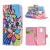 Beautiful Sunflower Built-in Wallet Leather Case Cover for Samsung Galaxy S5 Mini