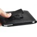 Bevel Grain Vertical Leather  Magnetic Pouch  Holster Case With Rotating Belt-Clip For Samsung Galaxy Note 2 N7100 Note 3 - Black