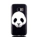 Black Panda Face Ultra Slim Soft TPU Case Back Cover for Samsung Galaxy S7 G930