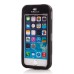 Black Silicone and PC Hybrid Case with Built-in Stand for iPhone 5/5s - Black