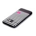 Black White Stripes Ultra Slim Soft TPU Case Back Cover for Samsung Galaxy S7 G930