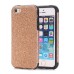 Bling Glittering Powder Superb Silicone and PC Hybrid TPU Protective Case Cover for iPhone SE / 5 / 5s - Gold