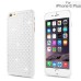 Bling Rhinestone Inlaid TPU Protective Back Case for iPhone 6 Plus - Silver/White