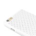 Bling Rhinestone Inlaid TPU Protective Back Case for iPhone 6 Plus - Silver/White