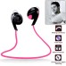 Bluetooth Wireless Headset Stereo Sport Earphone For iPhone Samsung - Pink
