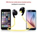 Bluetooth Wireless Headset Stereo Sport Earphone For iPhone Samsung - Yellow