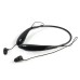 Bluetooth Wireless Stereo Neckband Earphone for iPhone Samsung Smartphone - Black