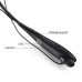 Bluetooth Wireless Stereo Neckband Earphone for iPhone Samsung Smartphone - Black