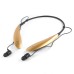 Bluetooth Wireless Stereo Neckband Earphone for iPhone Samsung Smartphone - Gold