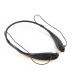Bluetooth Wireless Stereo Neckband Earphone for iPhone Samsung Smartphone - Gold