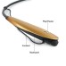 Bluetooth Wireless Stereo Neckband Earphone for iPhone Samsung Smartphone - Gold