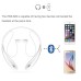 Bluetooth Wireless Stereo Neckband Earphone for iPhone Samsung Smartphone - White