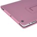 Book Style Leather Folio Case Cover With Flip Stand For iPad 2 / 3 / 4 - Pink