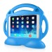 Brand New 3D Smiling Face Design Easy Handing Soft Silicone Stand Back Case Cover For iPad Air iPad Air 2 - Blue