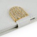 Bright Color Sheepskin Bling Rhinestone Decorated Leather Case Stand Cover with Card Holder for Samsung Galaxy S6 Edge - White