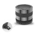 Camera Lens Shape Portable Stereo Bluetooth Speaker - Black