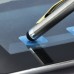 Capacitive Stylus + Twisting Pen For iPhone iPod iPad - Silver (With Gold Clip)