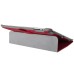 Carbon Fiber Horizontal Flip Leather Case Cover For iPad 2 / 3 / 4 - Red