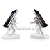 Cell Mate Holder For Mobile Phone Music Player - White