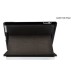 Chanel Style Porsche Logo Stand Folio Leather Case For iPad 2 - Coffee