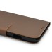 Classical Brushed Design Leather Flip Case For Samsung Galaxy S4 i9500 - Brown