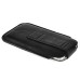 Classical Lychee Grain Vertical Leather Pouch Case For  Samsung Galaxy S4 i9500 S3 i9300 - Black