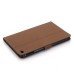 Classical Magnetic Flip Stand Leather Smart Cover Case With Wake / Sleep Function For iPad Mini 4 - Brown