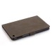 Classical Magnetic Flip Stand Leather Smart Cover Case With Wake / Sleep Function For iPad Mini 4 - Gray-Brown