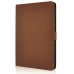 Classical Magnetic Flip Stand Leather Smart Cover Case with Wake / Sleep Function for iPad Air 2 (iPad 6) - Dark Brown