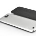 Classical Mat Texture Leather And Alloy Back Cover With NFC For Samsung Note 2 N7100 - Black / White