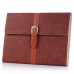 Classical Retro Trend High Impact Folio Old Fashion Leather Flip Stand Case Folding Cover With Belt Clip Buckle For iPad Air iPad 5