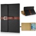 Classical Retro Trendy High Impact Folio Old Fashion Leather Flip Stand Case Folding Smart Cover With Belt Clip Buckle For iPad Mini 4 - Black