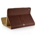 Classical Retro Trendy High Impact Folio Old Fashion Leather Flip Stand Case Folding Smart Cover With Belt Clip Buckle For iPad Mini 4 - Brown