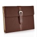 Classical Retro Trendy High Impact Folio Old Fashion Leather Flip Stand Case Folding Smart Cover With Belt Clip Buckle For iPad Mini 4 - Brown