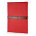 Classical Retro Trendy High Impact Folio Old Fashion Leather Flip Stand Case Folding Smart Cover With Belt Clip Buckle For iPad Mini 4 - Red