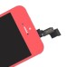 Colored Glass LCD Assembly Touchscreen Digitizer + LCD Display Screen + Supporting Frame Bezel + Flex Cable Front Housing Replacement Part For Apple iPhone 5c - Pink