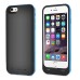 Colorful 3500 mAh Detachable Back Case with Built-in Battery Designed for iPhone 6 4.7 inch - Black/Blue