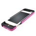 Colorful 3500 mAh Detachable Back Case with Built-in Battery Designed for iPhone 6 4.7 inch - Black/Magenta