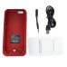 Colorful 3500 mAh Detachable Back Case with Built-in Battery Designed for iPhone 6 4.7 inch - Black/Red