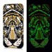 Colorful Artistic Luminous Hard Plastic Animals Leopard Back Cover Case For iPhone 5 / 5s