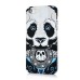 Colorful Artistic Luminous Hard Plastic Animals Panda Back Cover Case For iPhone 5 / 5s