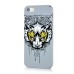 Colorful Artistic Luminous Hard Plastic Animals White Wolf Back Cover Case For iPhone 5 / 5s