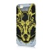 Colorful Artistic Luminous Hard Plastic Animals Yellow Wolf Back Cover Case For iPhone 5 / 5s