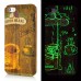 Colorful Artistic Luminous Hard Plastic Retro Cocoa Beans Back Cover Case For iPhone 5 / 5s