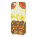 Colorful Artistic Luminous Hard Plastic Retro Orange Flowers Back Cover Case For iPhone 5 / 5s