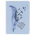 Colorful Blue Feather Swallows Wallet Card Slot Stand Leather Smart Case for iPad Pro 9.7 inch