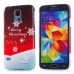 Colorful Christmas Pattern PC Hard Back Case For Samsung Galaxy S5 G900 - Santa Ride