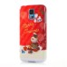 Colorful Christmas Pattern PC Hard Back Case For Samsung Galaxy S5 G900 - Snowman