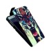 Colorful Drawing Magnetic Vertical Leather Case with Card Slot for Samsung Galaxy Note 4 - Tiger